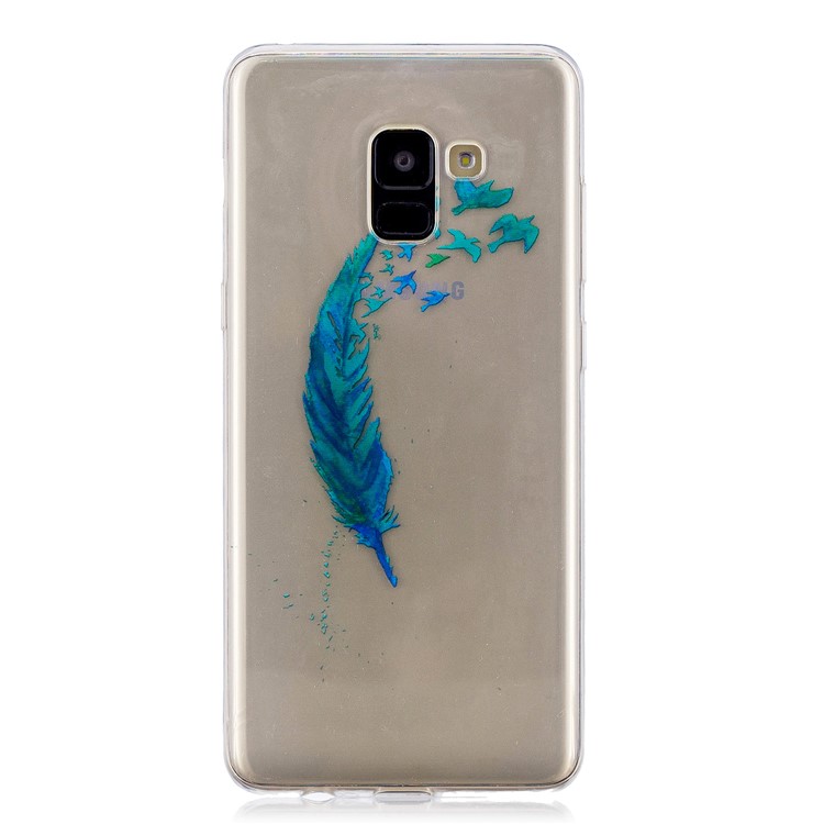Pattern Printing IMD TPU Shell Case for Samsung Galaxy S9 SM-G960 - Feather Pattern-2