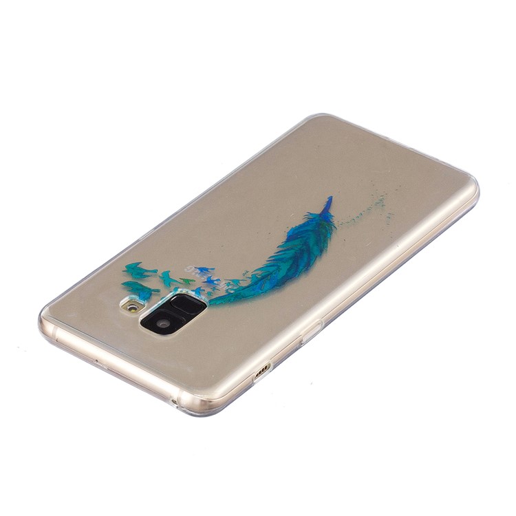Pattern Printing IMD TPU Shell Case for Samsung Galaxy S9 SM-G960 - Feather Pattern-4