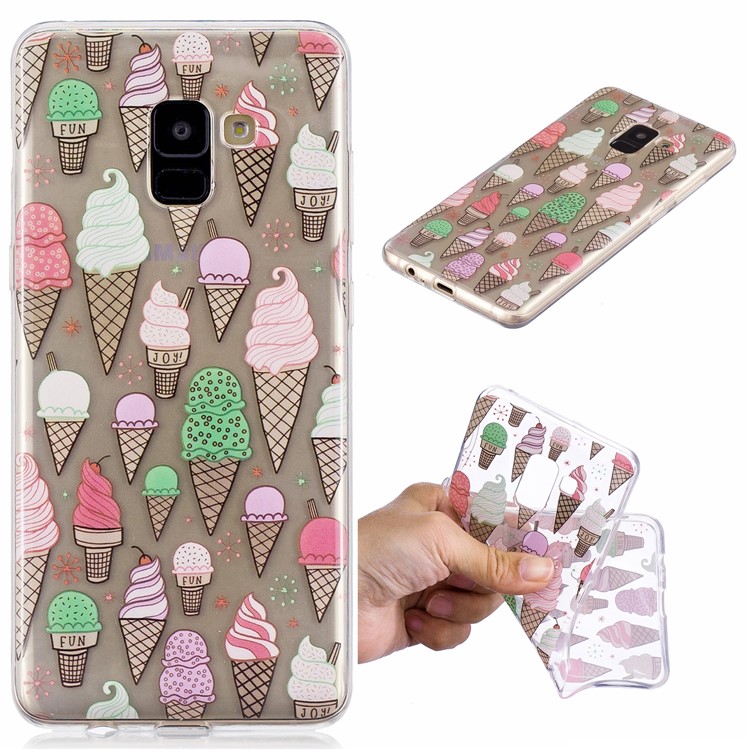 Impression De Modèle IMD TPU Cas De Téléphone Portable Pour Samsung Galaxy S9 SM-G960 - Glaces-1