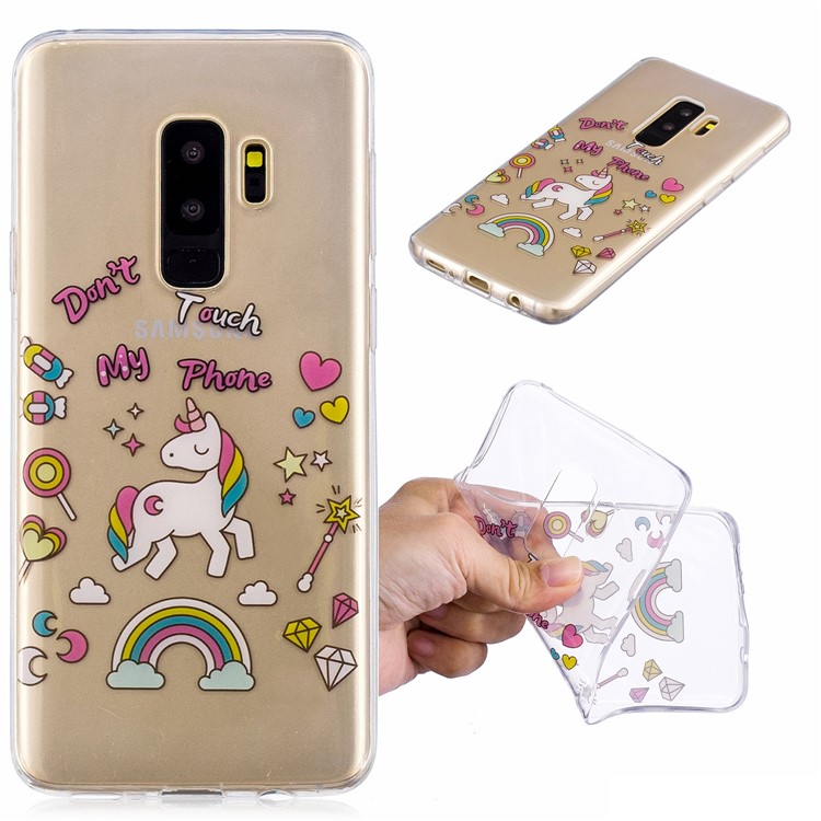 

Pattern Printing IMD TPU Phone Case for Samsung Galaxy S9 Plus SM-G965 - Unicorn Pattern