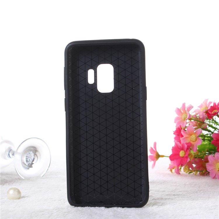 Embossment Cartoon Pattern TPU + PC Hybrid Phone Shell with Kickstand for Samsung Galaxy S9 SM-G960 - London Bus-6