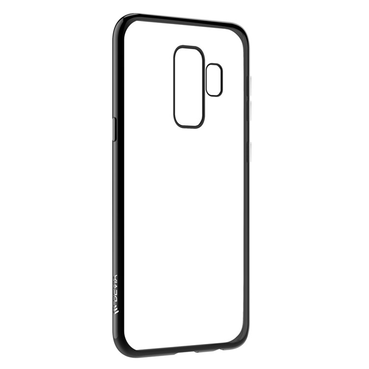 

DEVIA Гальванизирующий Край Мягкий Корпус TPU Для Галактики Samsung S9 Plus SM-G965 - Черный, Galaxy S9+