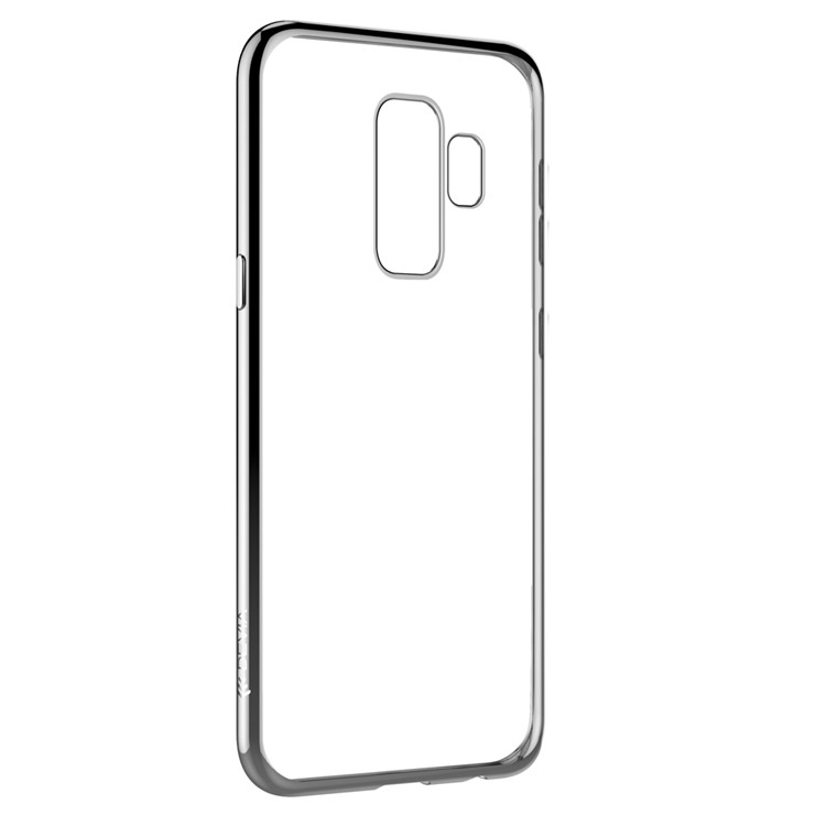 

DEVIA Electroplating Edge TPU Protection Back Cover for Samsung Galaxy S9 Plus SM-G965 - Silver