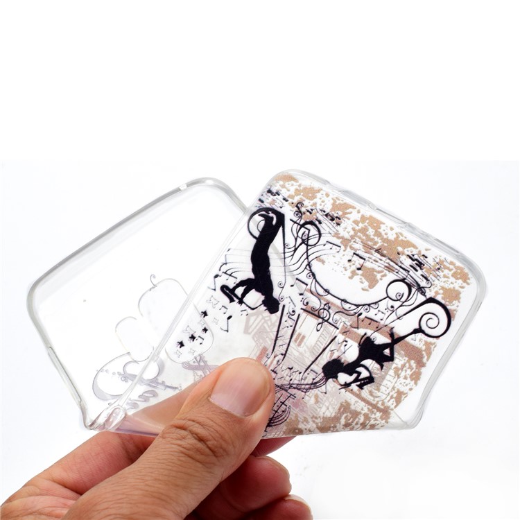 Pattern Printing TPU Protective Casing for Samsung Galaxy S9 SM-G960 - Eiffel Tower-5