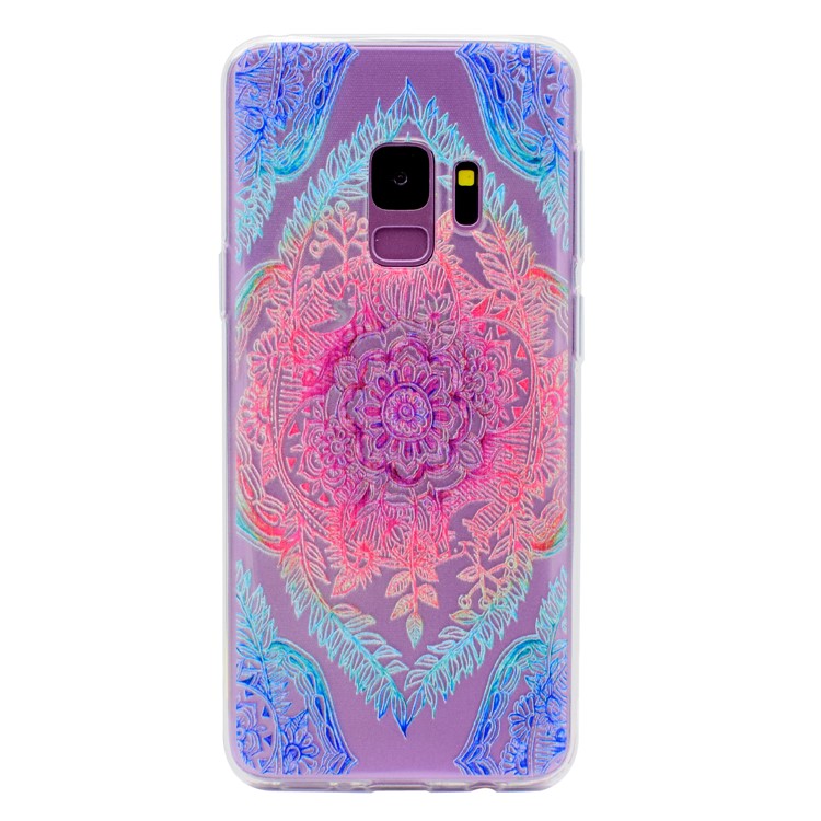 Pattern Printing TPU Back Case for Samsung Galaxy S9 SM-G960 - Henna Lotus-2