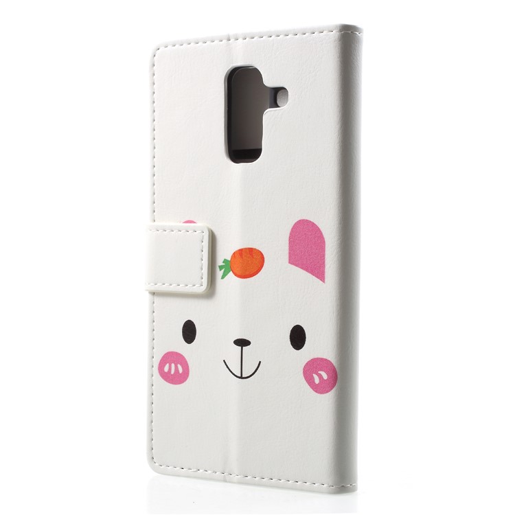 For Samsung Galaxy A6 Plus (2018) / A9 Star Lite Pattern Printing Stand Leather Mobile Flip Case - Cartoon Pattern-2