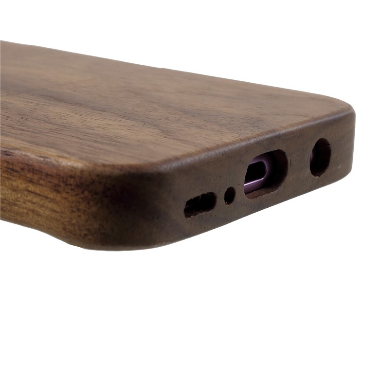 Detachable Handmade Wood Hard Case for Samsung Galaxy S9 SM-G960 - Coffee-5
