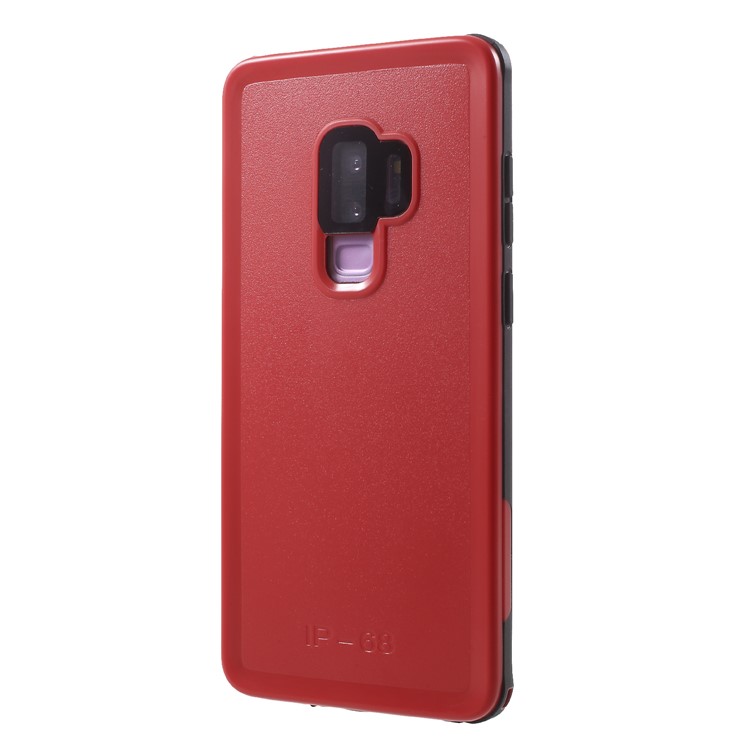IP68 3M PC Underwater Dirt/Dust/Snow Proof Waterproof Case for Samsung Galaxy S9+ SM-G965 - Red-6