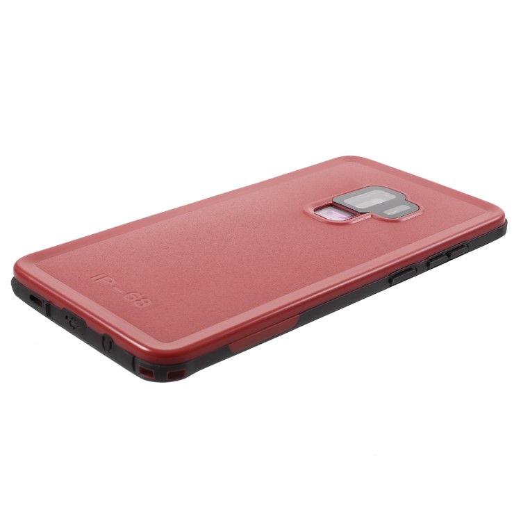 IP68 3M PC Underwater Dirt/Dust/Snow Proof Waterproof Case for Samsung Galaxy S9+ SM-G965 - Red-8