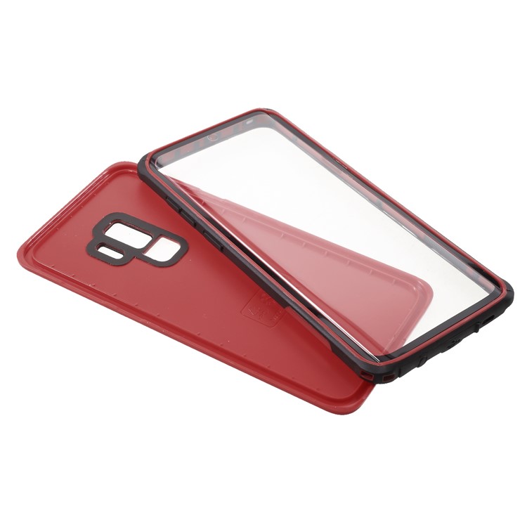 IP68 3M PC Underwater Dirt/Dust/Snow Proof Waterproof Case for Samsung Galaxy S9+ SM-G965 - Red-9