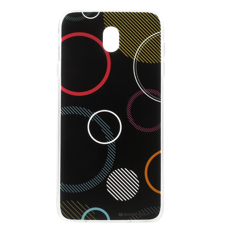 MERCURY GOOSPERY Da Vinci Series Pattern Printing TPU Case for Samsung Galaxy J7 (2017) EU Version / J7 Pro - Black-2
