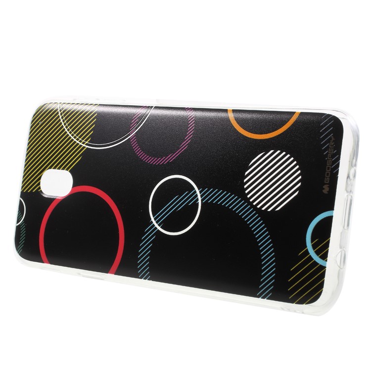 MERCURY GOOSPERY Da Vinci Series Pattern Printing TPU Case for Samsung Galaxy J7 (2017) EU Version / J7 Pro - Black-3