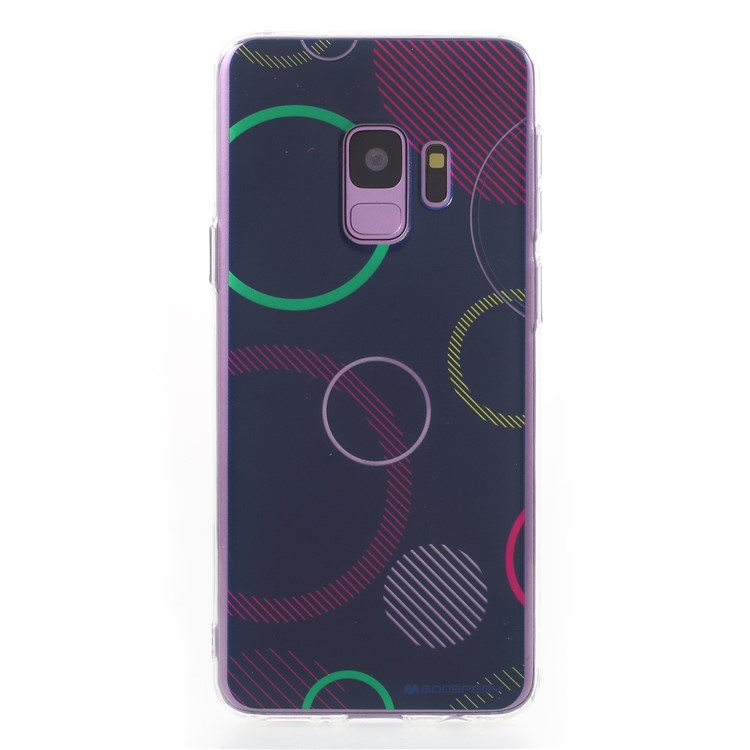 MERCURY GOOSPERY Da Vinci Series Pattern Printing TPU Phone Case for Samsung Galaxy S9 SM-G960 - Black-1
