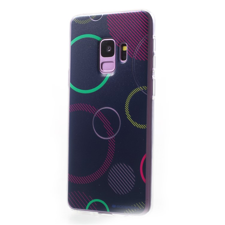 MERCURY GOOSPERY Da Vinci Series Pattern Printing TPU Phone Case for Samsung Galaxy S9 SM-G960 - Black-3