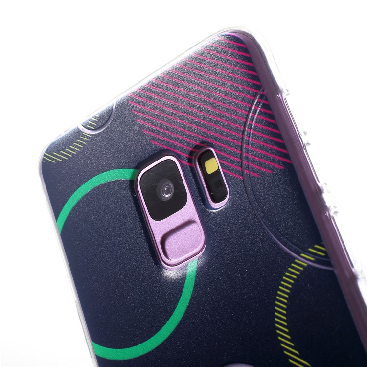 MERCURY GOOSPERY Da Vinci Series Pattern Printing TPU Phone Case for Samsung Galaxy S9 SM-G960 - Black-5