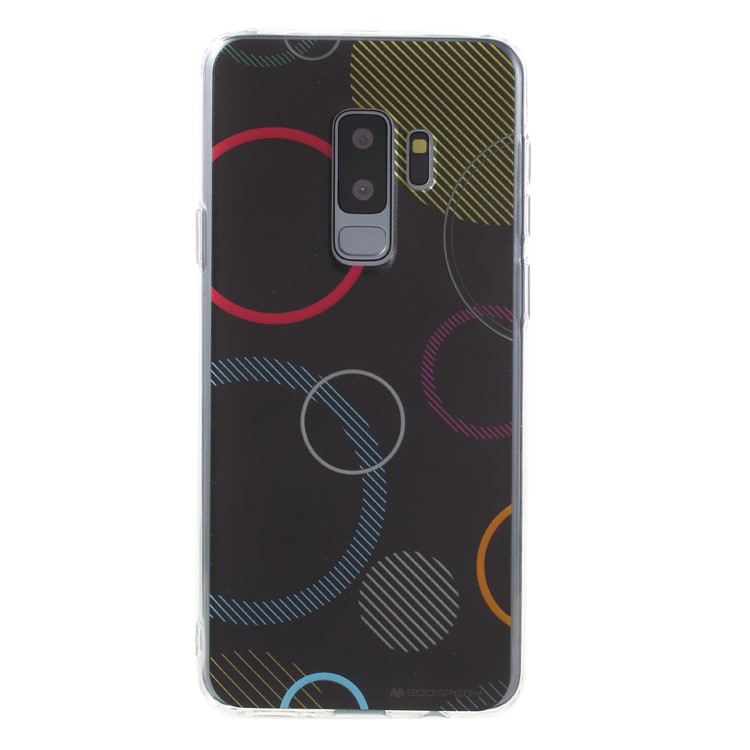 MERCURY GOOSPERY Da Vinci Series Pattern Printing Soft TPU Jelly Case for Samsung Galaxy S9+ SM-G965 - Black-1