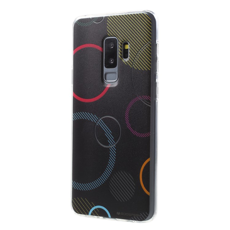 MERCURY GOOSPERY Da Vinci Series Pattern Printing Soft TPU Jelly Case for Samsung Galaxy S9+ SM-G965 - Black-3