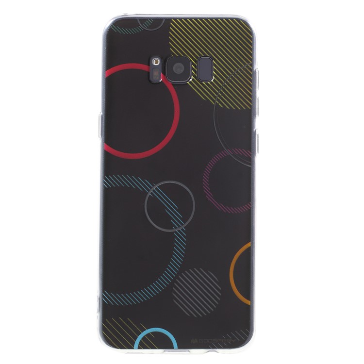 MERCURY GOOSPERY Da Vinci Series Pattern Printing Soft TPU Jelly Case for Samsung Galaxy S8+ SM-G955 - Black-1