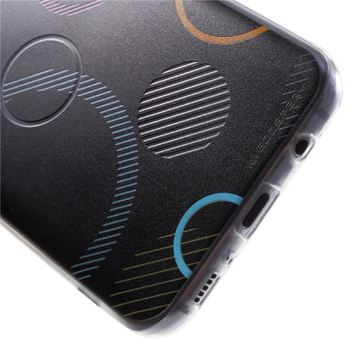 MERCURY GOOSPERY Da Vinci Series Pattern Printing Soft TPU Jelly Case for Samsung Galaxy S8+ SM-G955 - Black-6