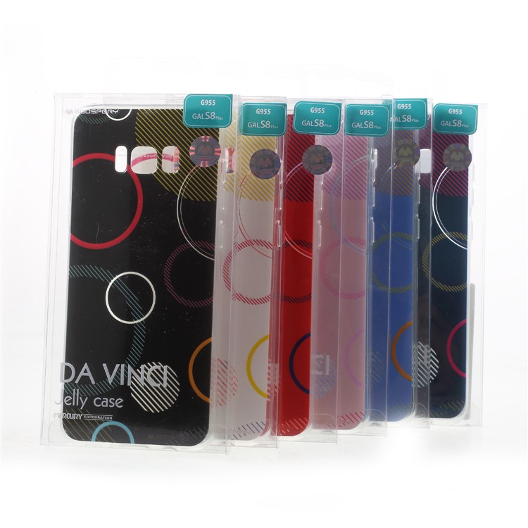 MERCURY GOOSPERY Da Vinci Series Pattern Printing Soft TPU Jelly Case for Samsung Galaxy S8+ SM-G955 - Black-8