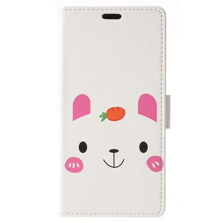 

Pattern Printing Wallet Leather Cell Phone Casing for Samsung Galaxy J3 (2018) J337 / J3 Star - Cute Bear