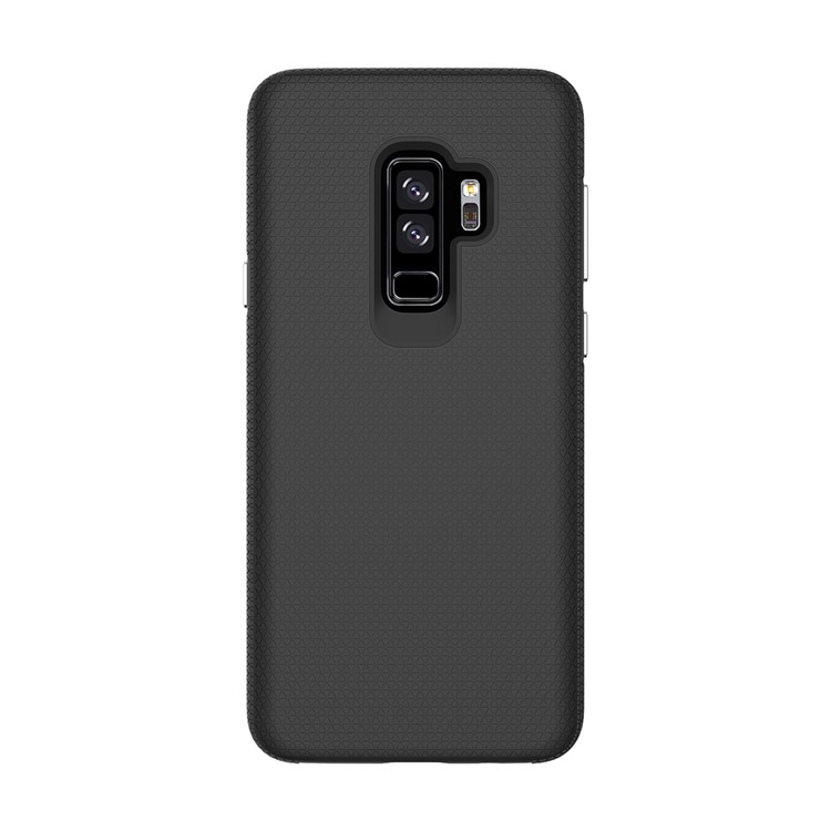 Rigid Texture Dual Protection PC TPU Hybrid Cover for Samsung Galaxy S9+ G965 - Black-2