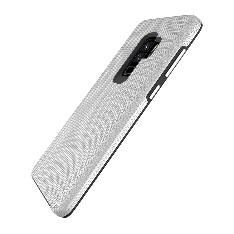 Rigid Texture Dual Protection PC TPU Hybrid Case for Samsung Galaxy S9+ G965 - Silver-6