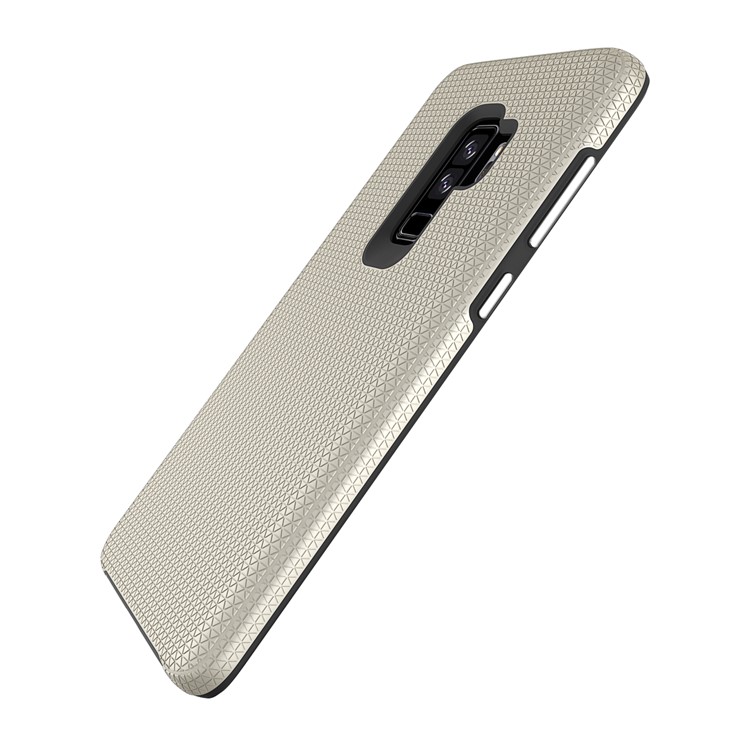 Rigid Texture Dual Protection PC TPU Phone Case for Samsung Galaxy S9+ G965 - Gold-6