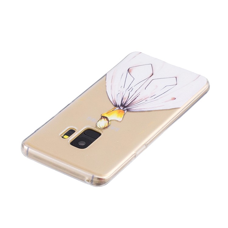 Pattern Printing TPU Case for Samsung Galaxy S9 SM-G960 - Girl in Backless Dress-3