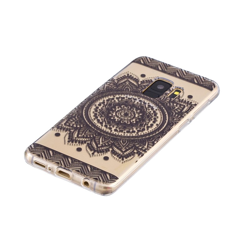 Pattern Printing TPU Protection Case for Samsung Galaxy S9 SM-G960 - Mandala Flower-2