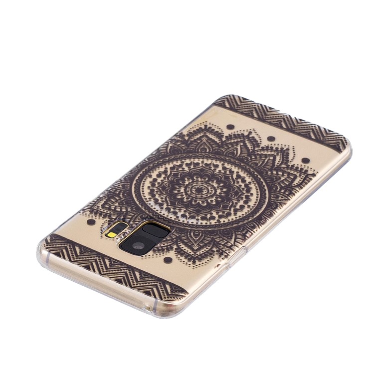 Pattern Printing TPU Protection Case for Samsung Galaxy S9 SM-G960 - Mandala Flower-3