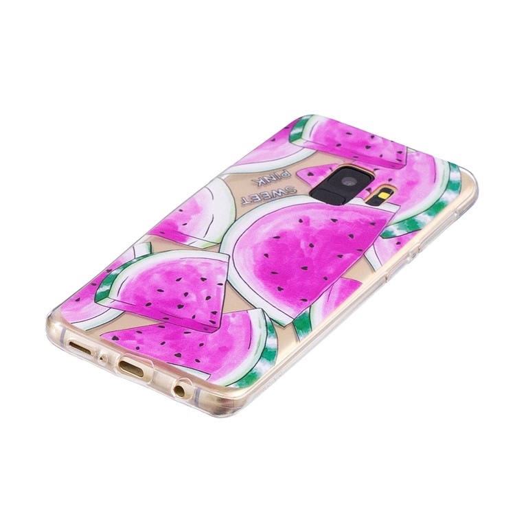 Pattern Printing TPU Gel Case for Samsung Galaxy S9 SM-G960 - Watermelon Pattern-2