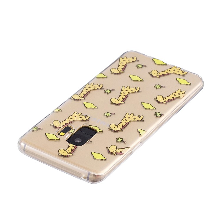 Pattern Printing Soft TPU Back Mobile Phone Case for Samsung Galaxy S9 SM-G960 - Cartoon Giraffe-3