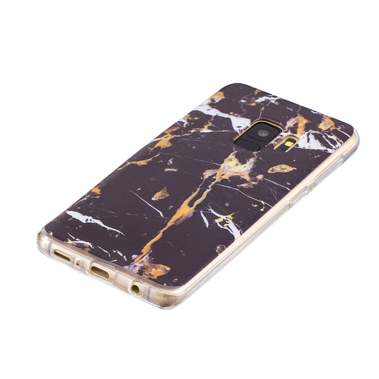 Pattern Printing Soft TPU Back Mobile Phone Cover for Samsung Galaxy S9 SM-G960 - Marble Pattern-2