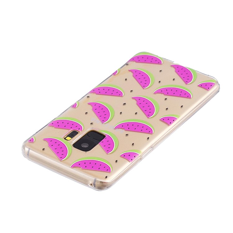 Pattern Printing Soft TPU Back Cell hone Case for Samsung Galaxy S9 SM-G960 - Watermelon-3