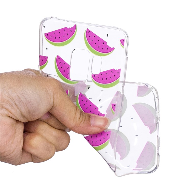 Pattern Printing Soft TPU Back Cell hone Case for Samsung Galaxy S9 SM-G960 - Watermelon-4