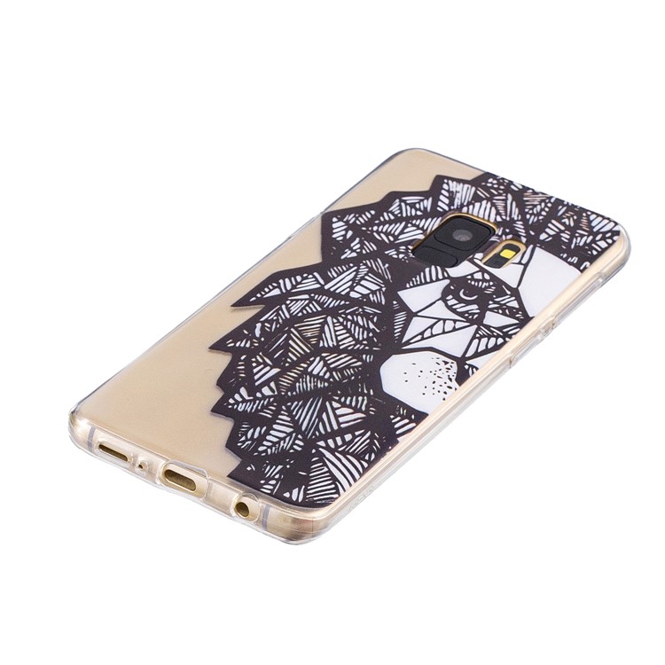 Pattern Printing Soft TPU Phone Case for Samsung Galaxy S9 SM-G960 - Geometric Lion-2