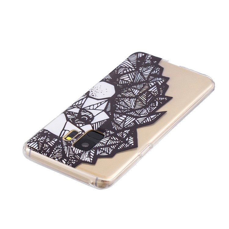 Pattern Printing Soft TPU Phone Case for Samsung Galaxy S9 SM-G960 - Geometric Lion-3