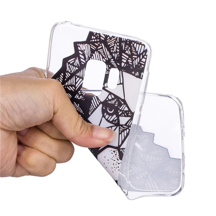 Pattern Printing Soft TPU Phone Case for Samsung Galaxy S9 SM-G960 - Geometric Lion-4