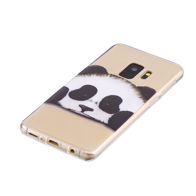 Pattern Printing Soft TPU Cell Phone Case for Samsung Galaxy S9 SM-G960 - Panda-2