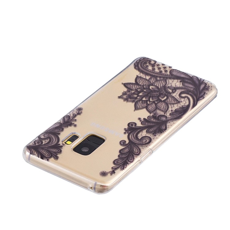Pattern Printing Soft TPU Protective Shell for Samsung Galaxy S9 SM-G960 - Lace Flower-3