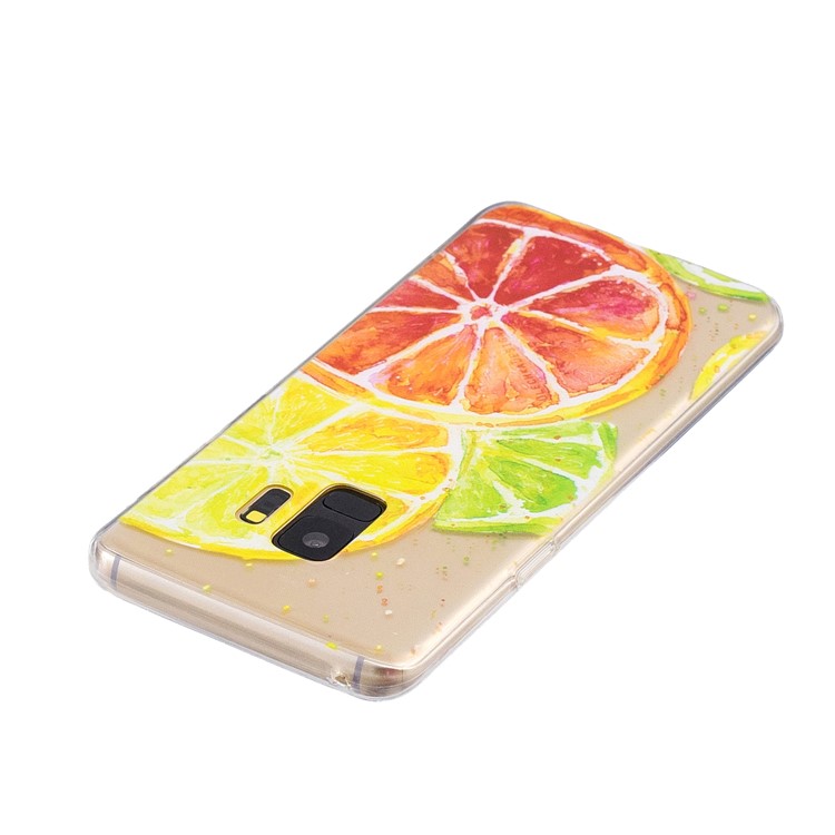 Pattern Printing Soft TPU Protective Cell Phone Case for Samsung Galaxy S9 SM-G960 - Lemon Painting-3