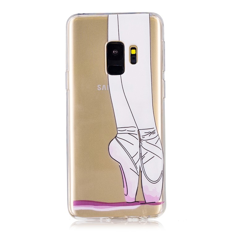 Pattern Printing Soft TPU Protective Back Case for Samsung Galaxy S9 SM-G960 - Dancing-1