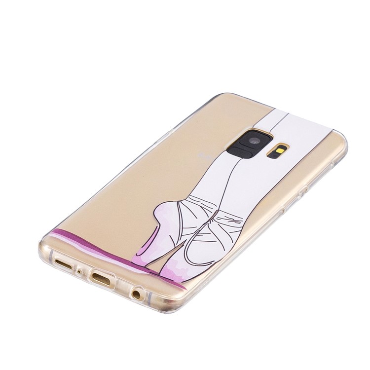 Pattern Printing Soft TPU Protective Back Case for Samsung Galaxy S9 SM-G960 - Dancing-2