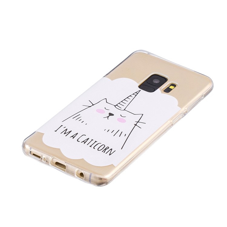 Patterned TPU Back Cover Shell for Samsung Galaxy S9 G960 - Cartoon Cat-2