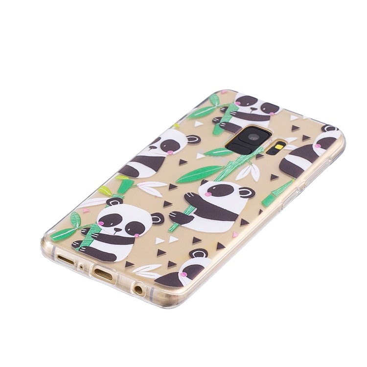 For Samsung Galaxy S9 G960 Pattern Printing TPU Back Phone Cover Shell - Pandas-2