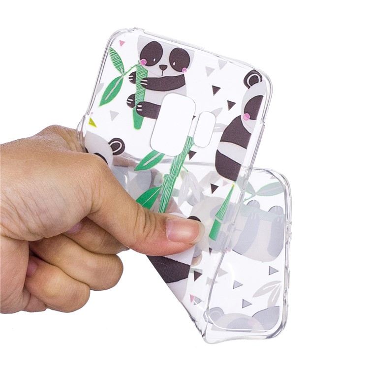For Samsung Galaxy S9 G960 Pattern Printing TPU Back Phone Cover Shell - Pandas-4