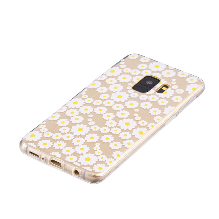 For Samsung Galaxy S9 G960 Pattern Printing TPU Mobile Cover Case - Petals-2