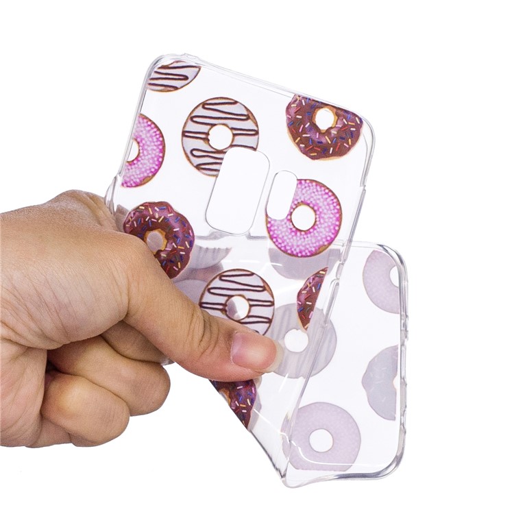 Patterned Flexible TPU Back Cover Shell for Samsung Galaxy S9 G960 - Doughnuts-4