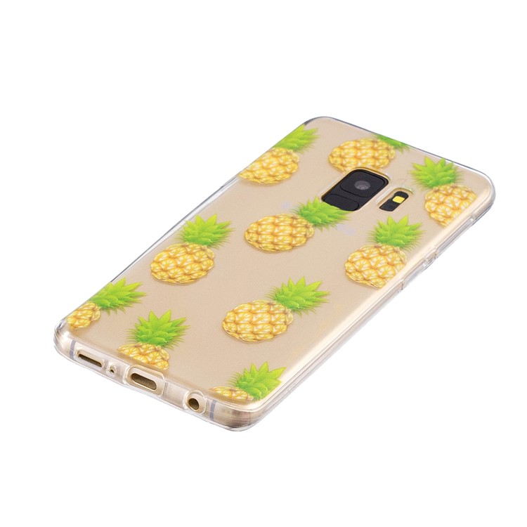 For Samsung Galaxy S9 G960 Patterned TPU Mobile Case Shell - Pineapples-2